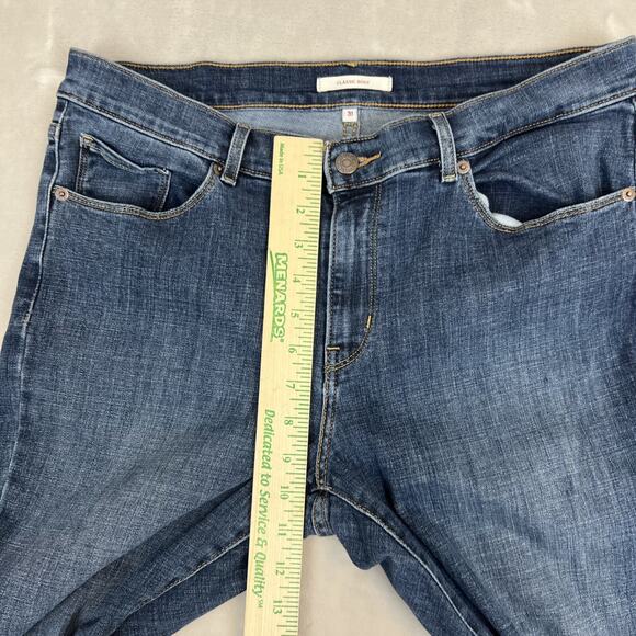 Levis Jeans Womens 31 Blue Denim Classic Boot Cut Stretch Mid Rise Preppy Casual - Picture 5 of 12